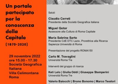 ROMA150 – Un portale partecipato per la conoscenza della Capitale (1870-2020)