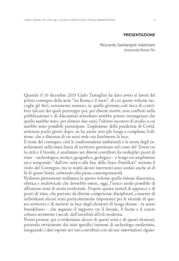Presentazione Città e Storia 2021