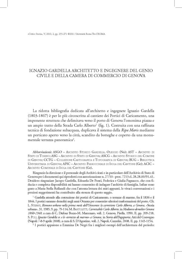Ignazio Gardella architetto e ingegnere del Genio Civile e della Camera di Commercio di Genova